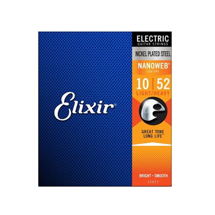 Elixir 12077 Nanoweb Light-Heavy 10/52