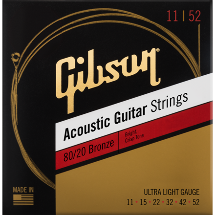 Gibson SAG-BRW11 80/20 Bronze 11-52