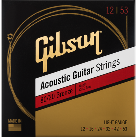 Gibson SAG-BRW12 80/20 Bronze 12-53