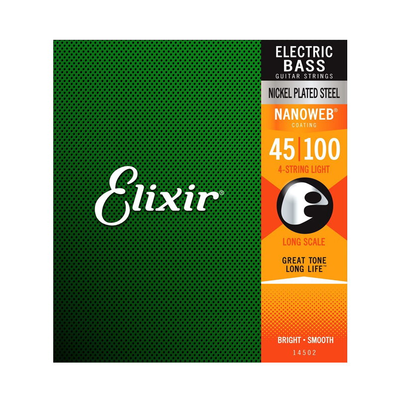 Elixir 14052 Bass NanoWeb Light/Long Scale