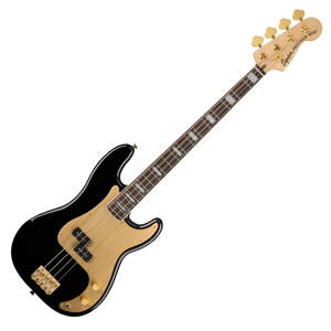 Fender Squier 40th Anniversary Precision Bass Gold Edition LRL GHW GPG BLK